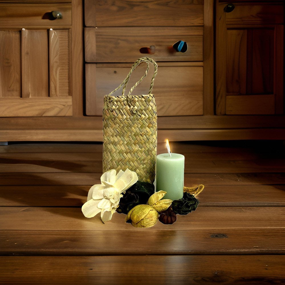 Flax/Seagrass Kete Bag 9x13cm