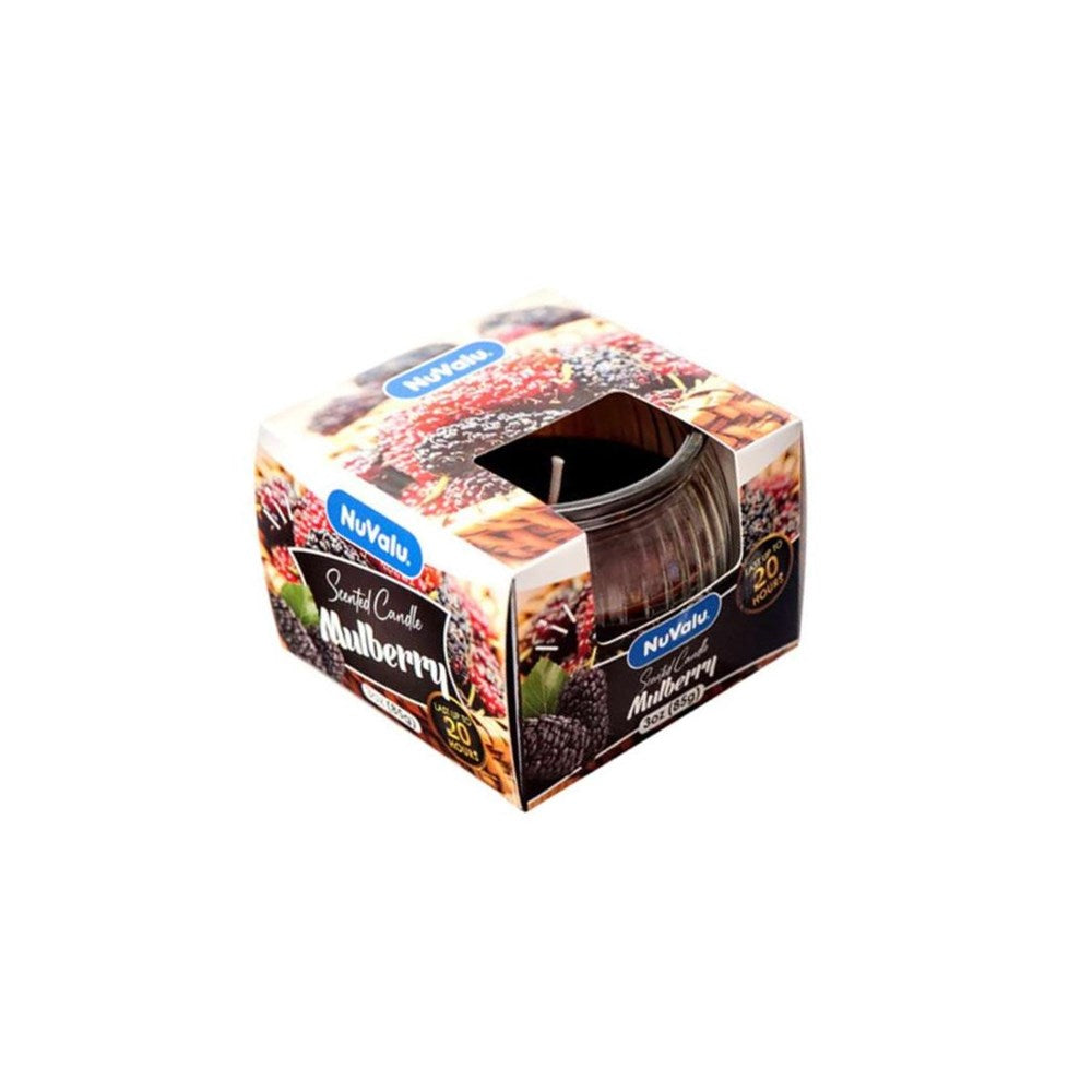 NUVALU - Glass Jar Candle Mulberry