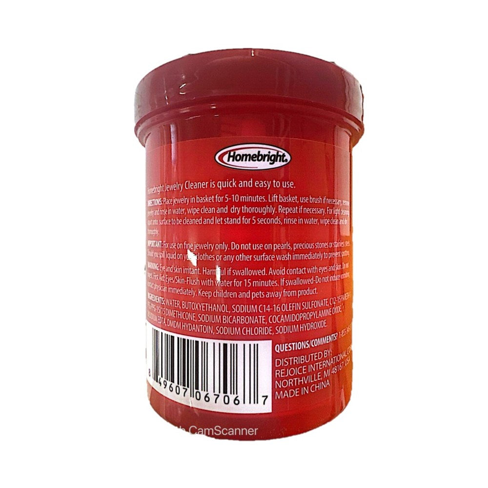 Homebright Jewelry Cleaner - 4.8 OZ (Product Of USA)