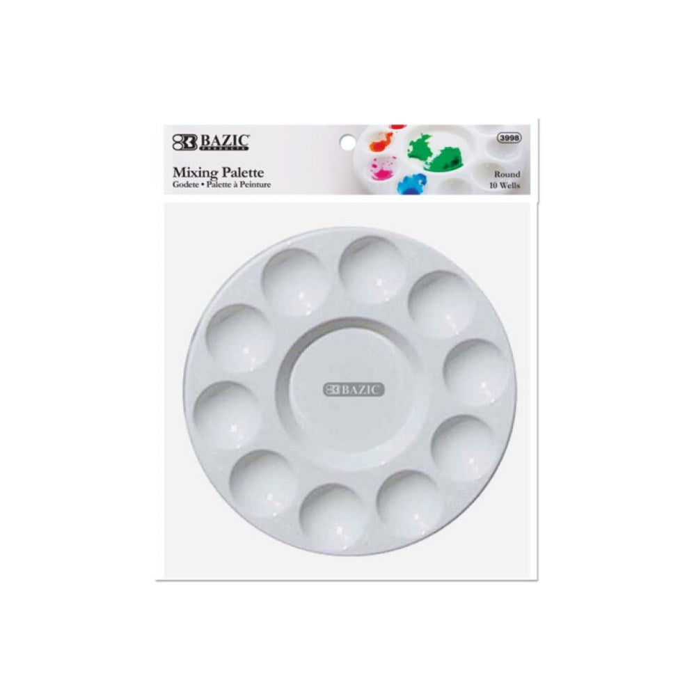 BAZIC Round 10-Mixing Palette (Product of USA)
