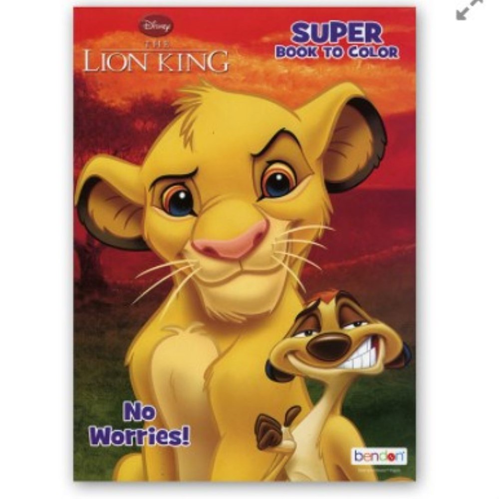 BAZIC LION KING Coloring Book (Product of USA)