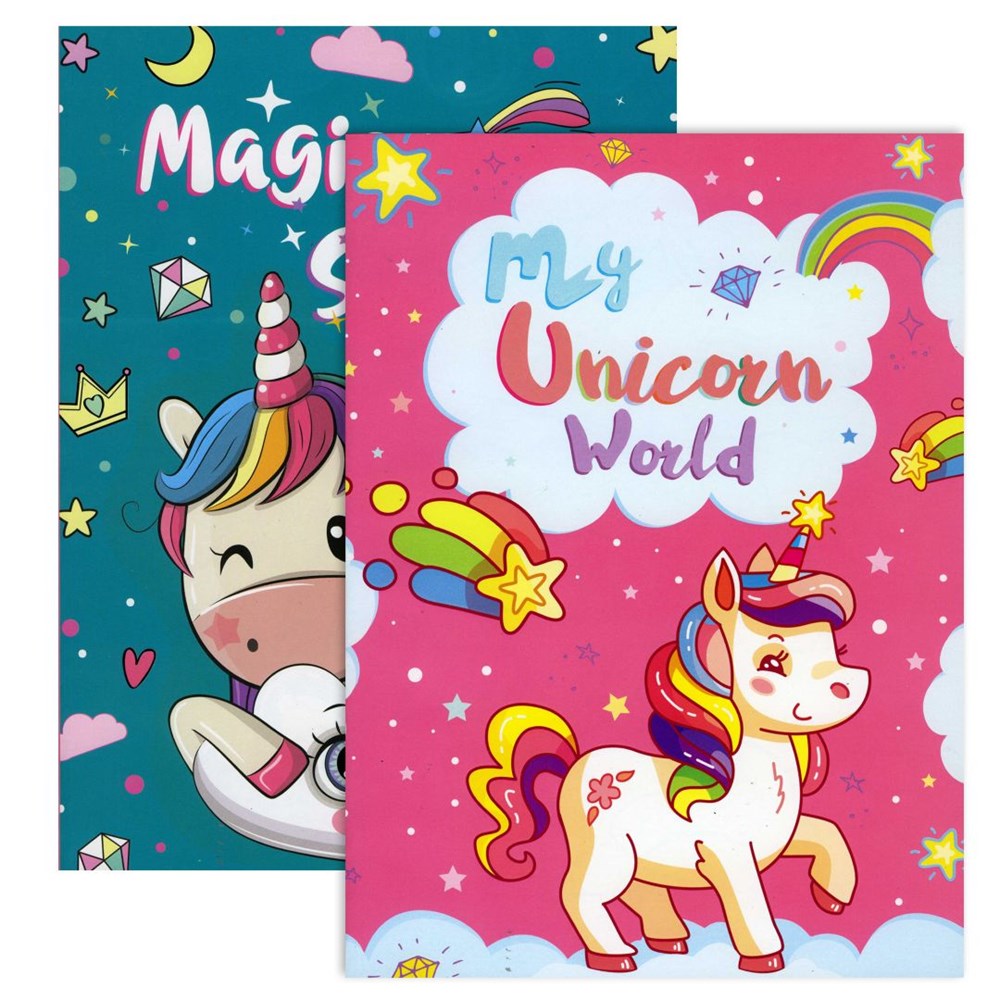 BAZIC My Unicorn World Coloring Book (Product of USA)