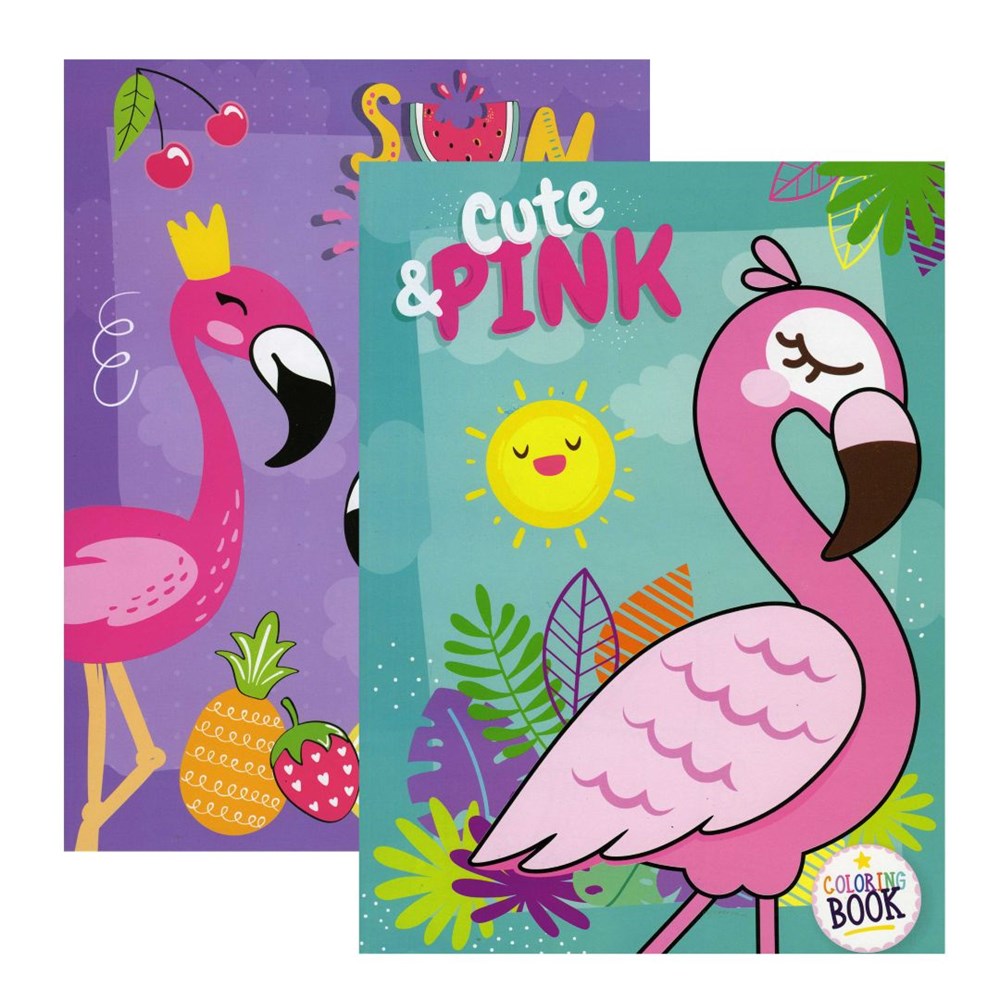 BAZIC FLAMINGO Coloring Book (Product of USA)