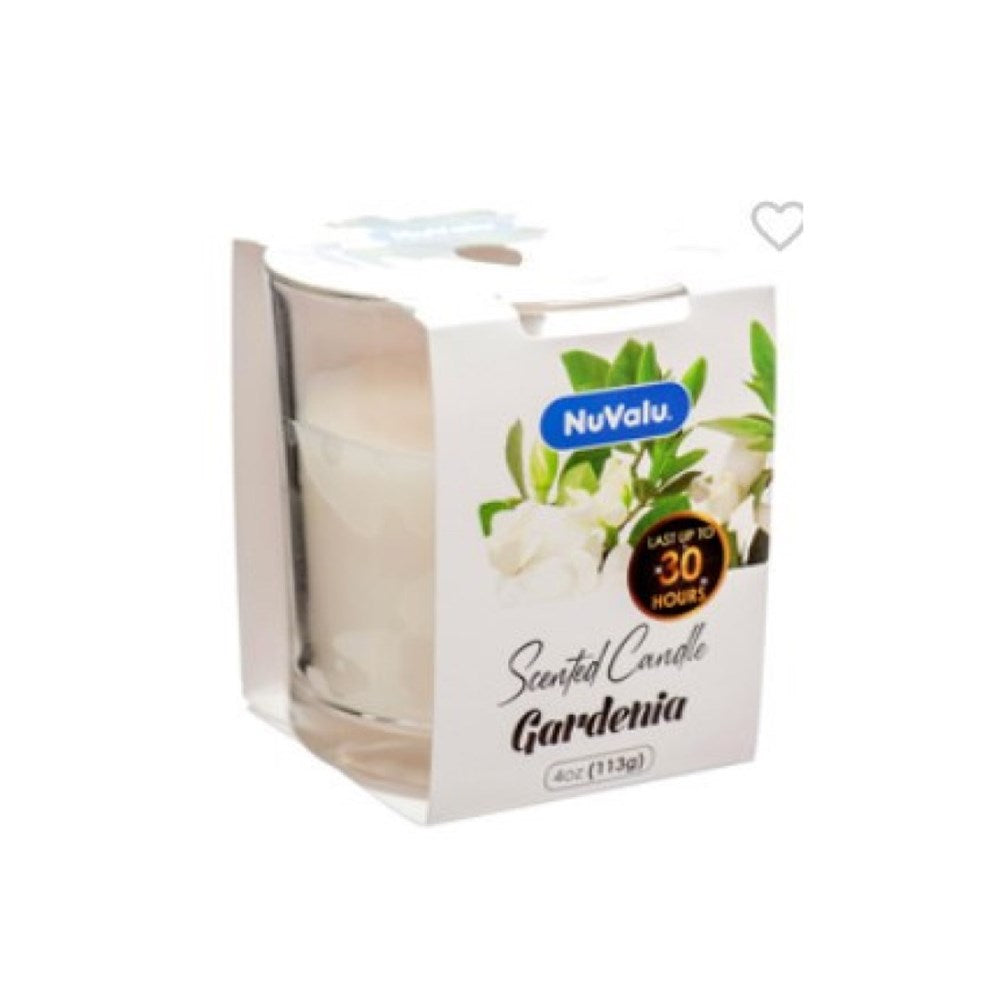 NUVALU - Glass Jar Candle Gardenia 4 Oz