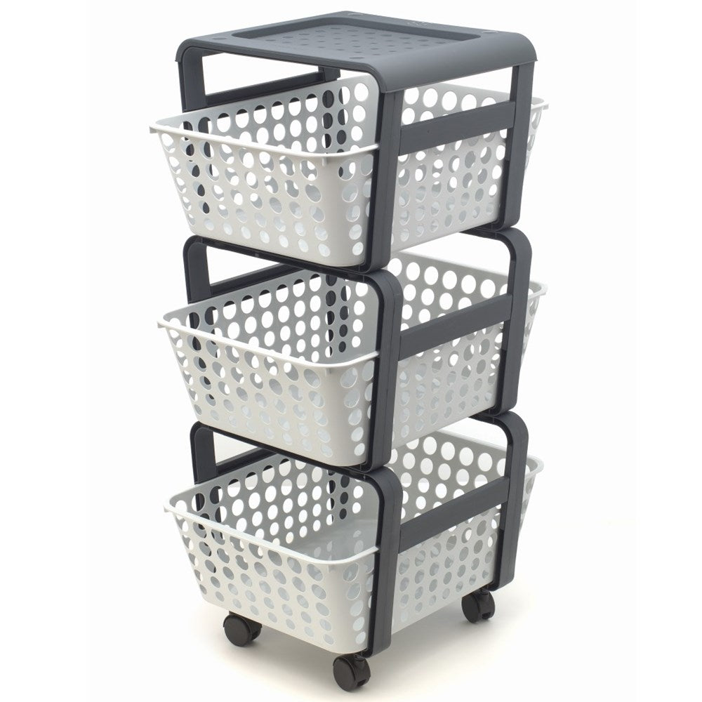 MODULA ITALIAN STORAGE TROLLEY WITH WHEELS - IC...