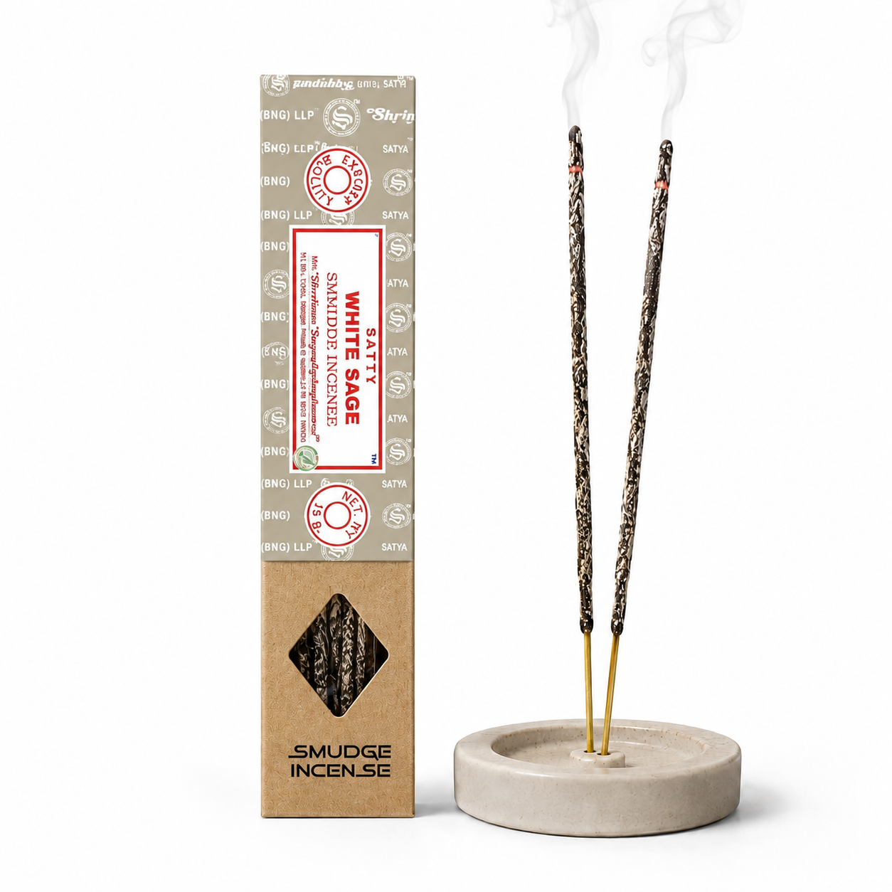 Satya Perfumed Smudge Incense - White Sage 25gm