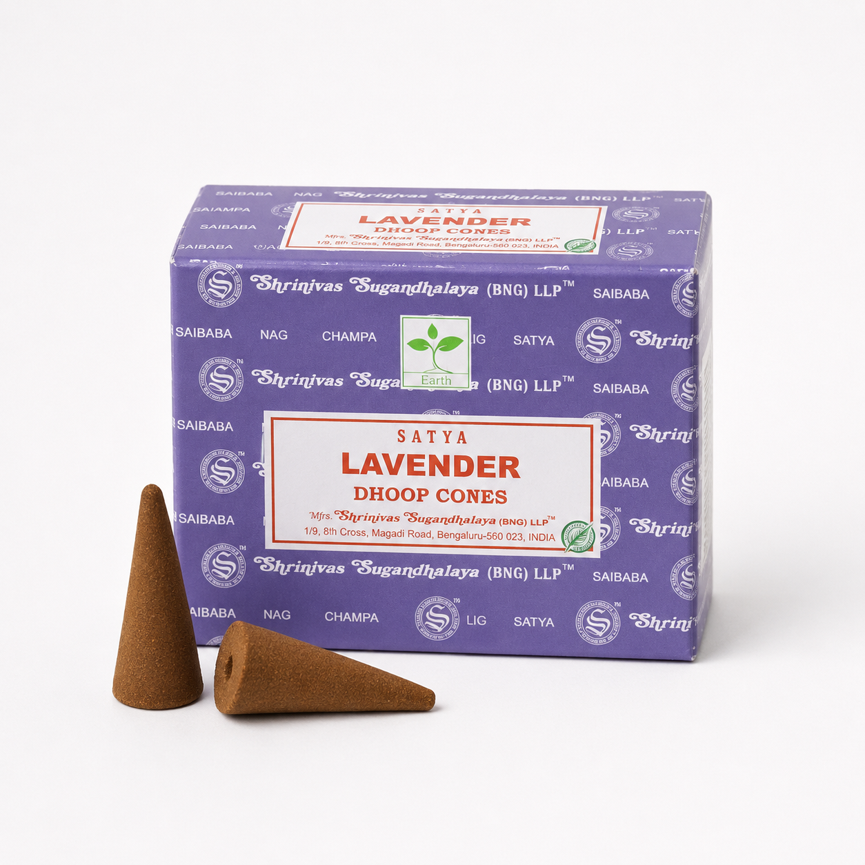 Satya Dhoop Cones - Lavender (12 Cones)