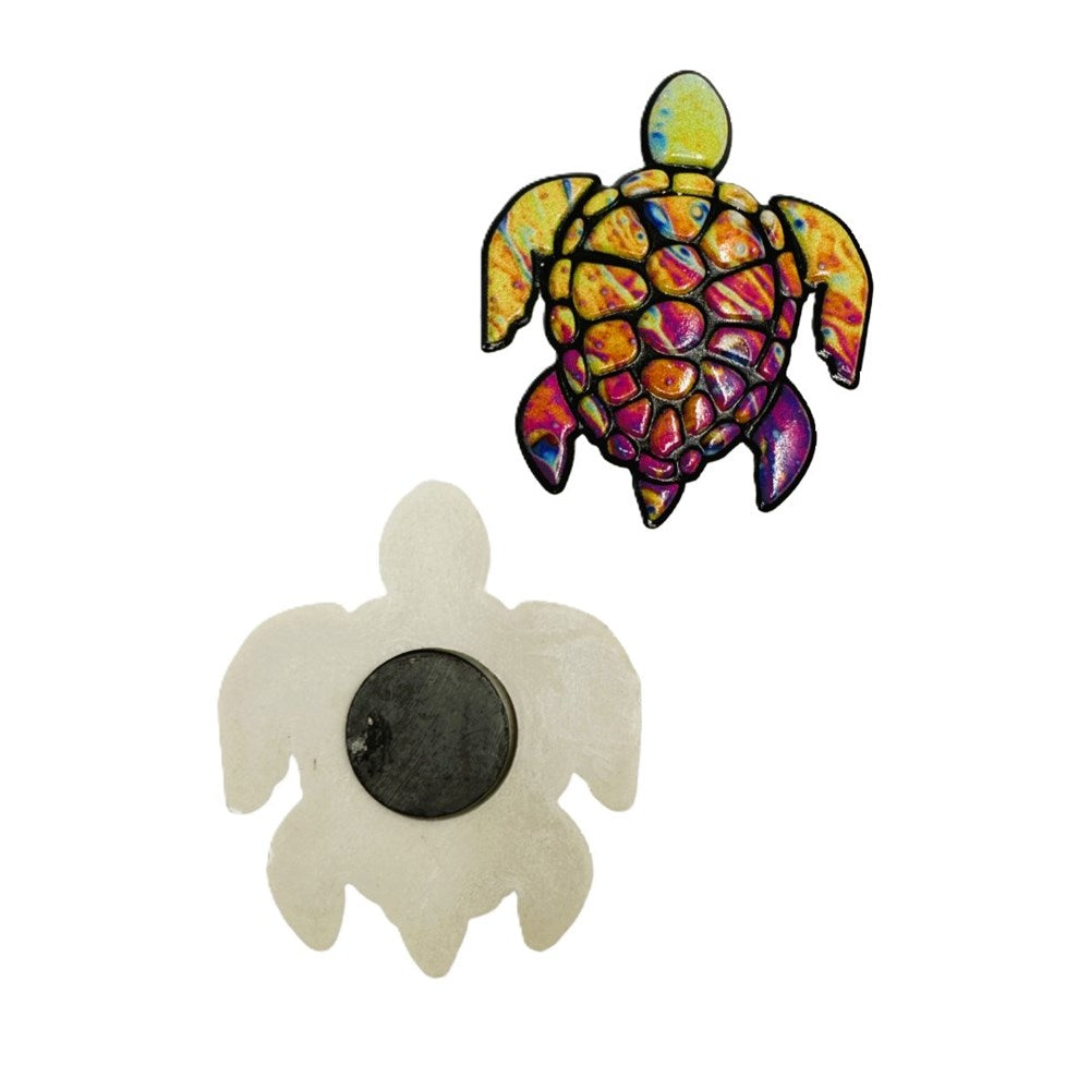 Magnet Turtle - Green & Pink