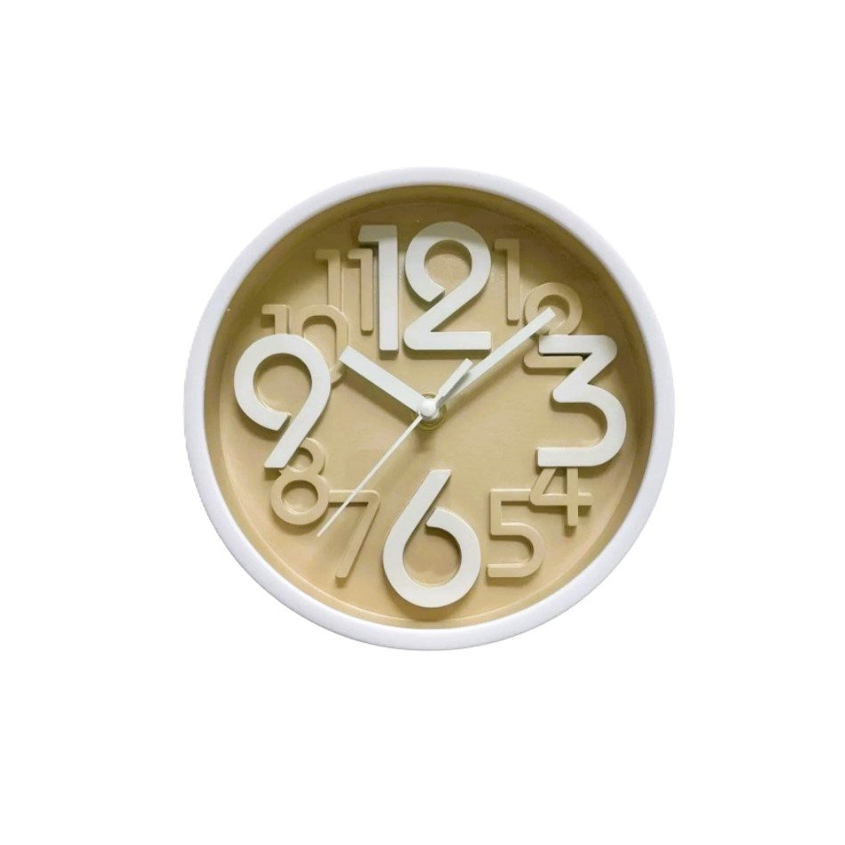 Wall Clock 17.5Cm - Brown