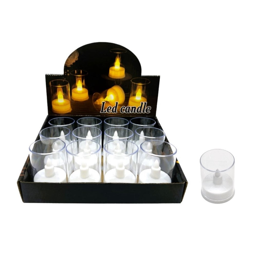 LED Clear Candle - 7cm