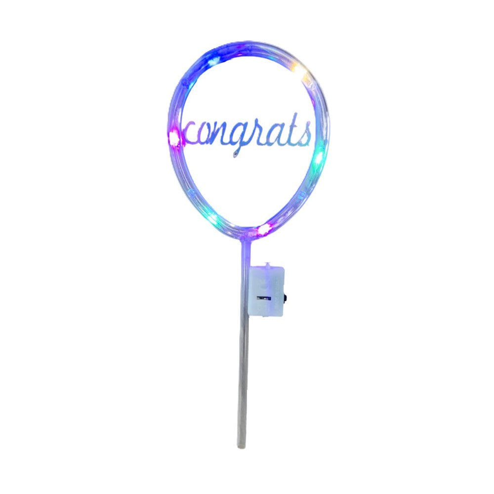 LED Cake Topper - Congrats