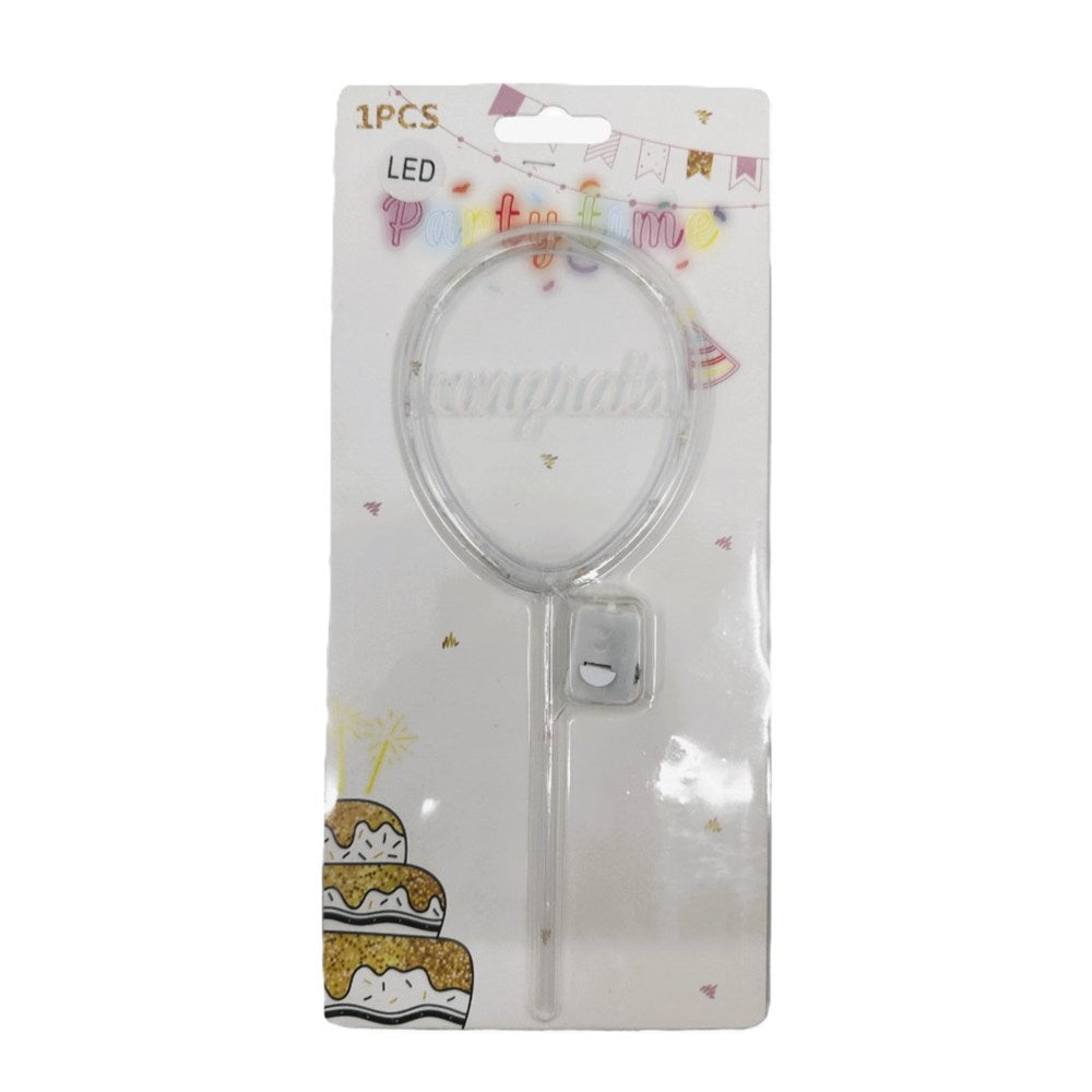 LED Cake Topper - Congrats