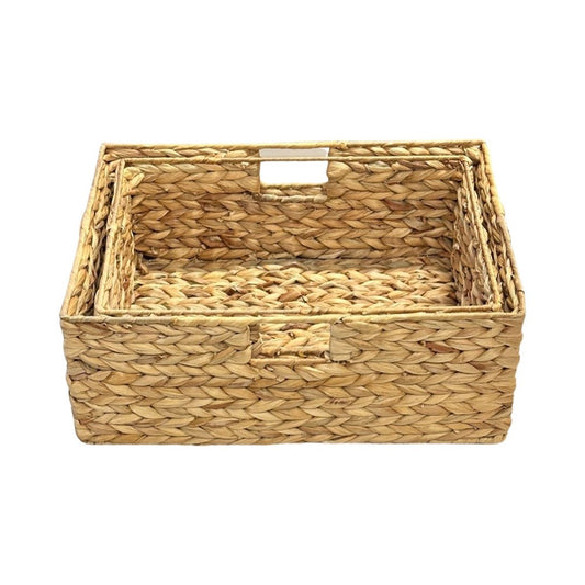 Water Hyacinth Nesting Rectangle Basket(Set of ...