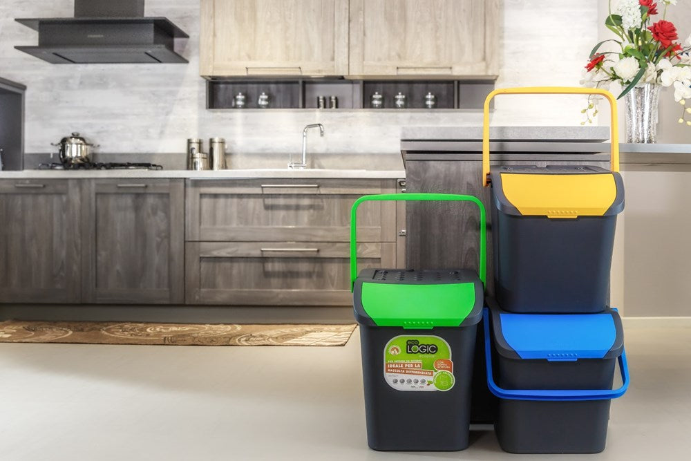 ECOLOGIC ITALIAN DUST BIN 28L YELLOW