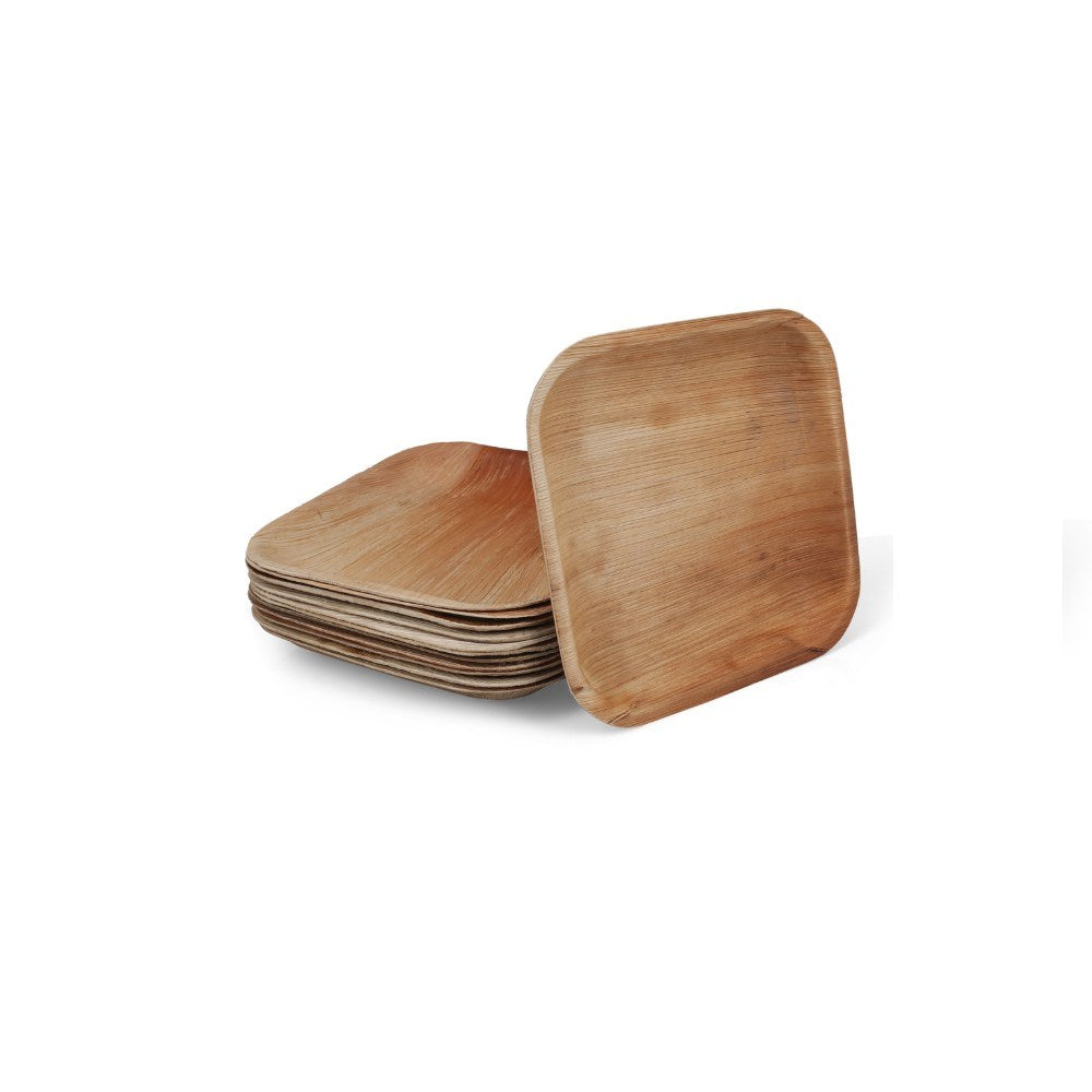 Palm Leaf Square Classic Plate 10pc/pk - 10cmx...