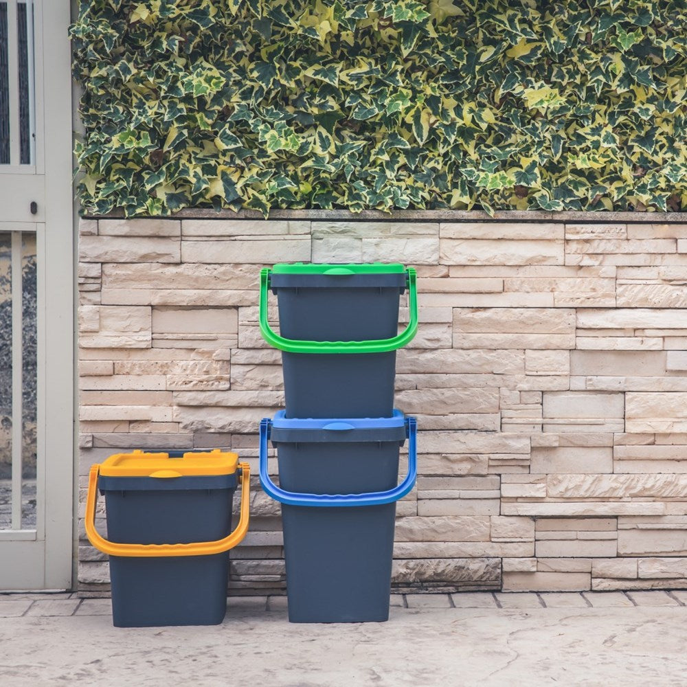 ECOPLUS ITALIAN DUST BIN 20L BLUE