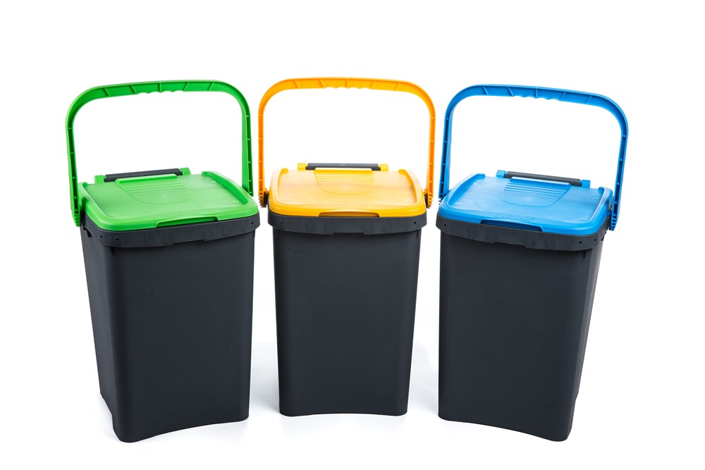 ECOPLUS ITALIAN DUST BIN 50L GREEN