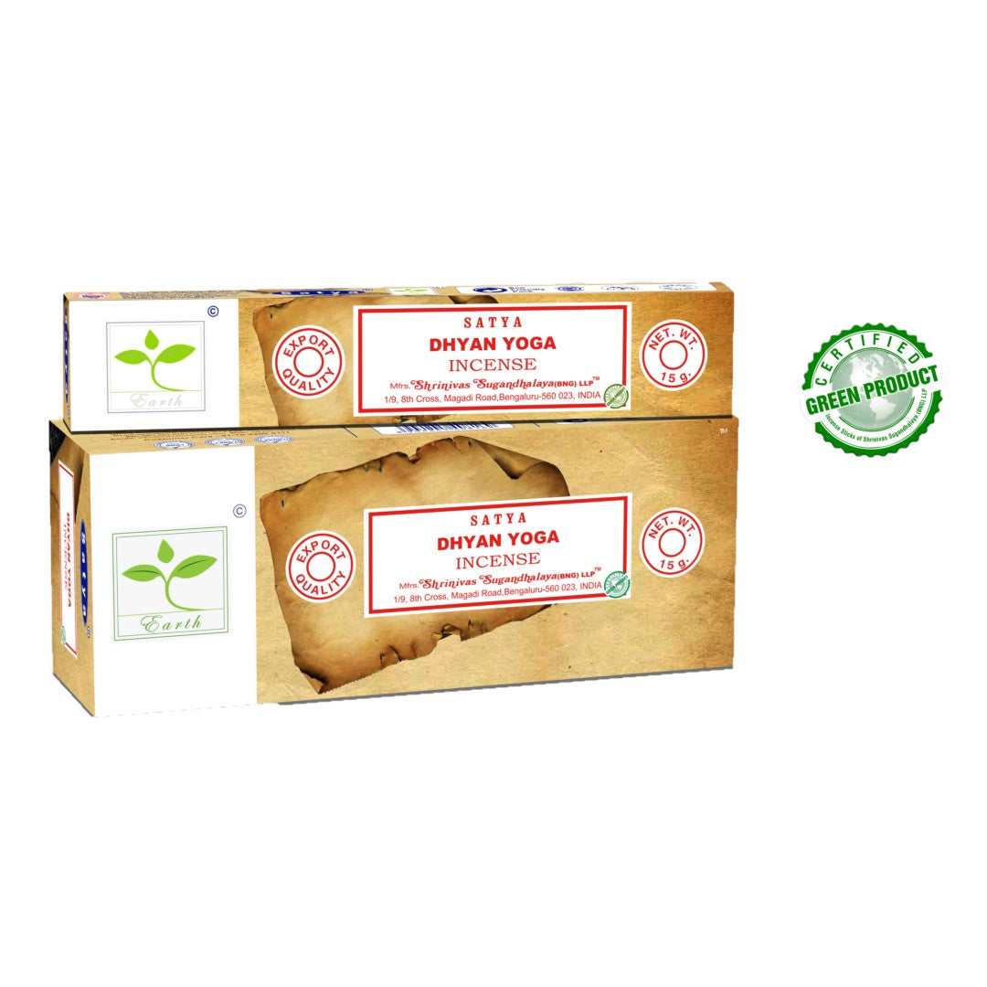 Satya Earth Series Dhyan Yoga Incense Sticks 15g – Pack of 6