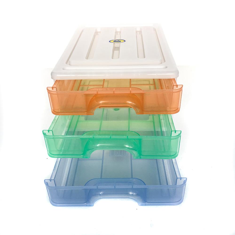 Drawer Set A4 3 Tier - Clear Drawers