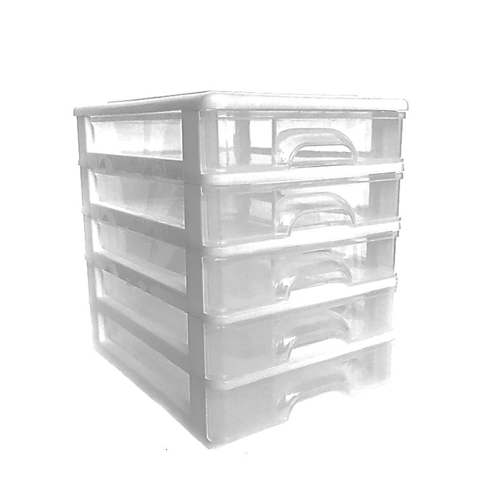Drawer Set A4 5 Tier - Clear Drawers