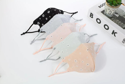 Fabric Cotton Mask 3 Layered - Coloured