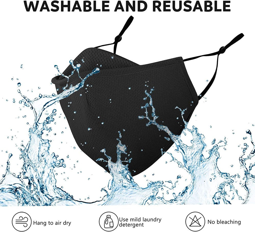 Fabric Cotton Mask 3 Layered - Black