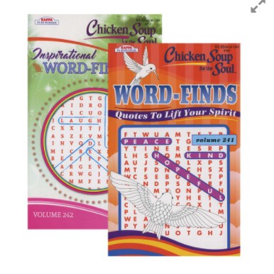 BAZIC KAPPA Chicken Soup For The Soul Word Finds Puzzle Book - Digest Size (Product of USA)