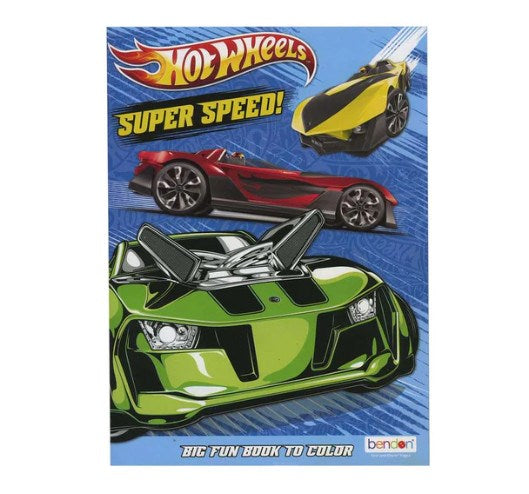 BAZIC HOT WHEELS Coloring Book (Product Of USA)