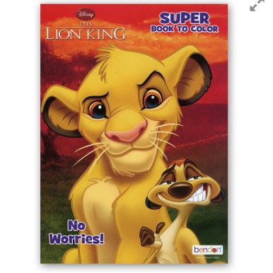 BAZIC LION KING Coloring Book (Product of USA)