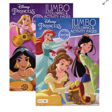 BAZIC DISNEY PRINCESS Coloring Book (Product of USA)