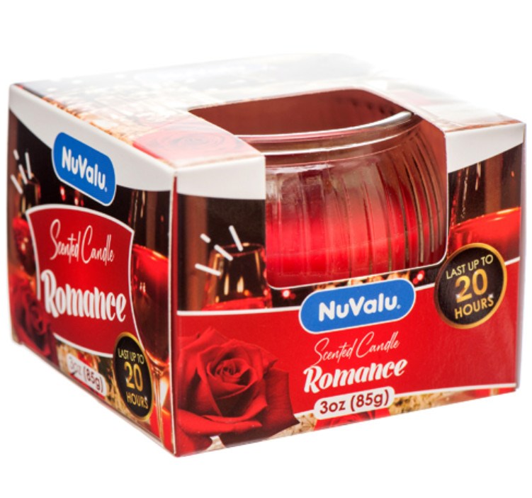 NUVALU - Glass Jar Candle Romance