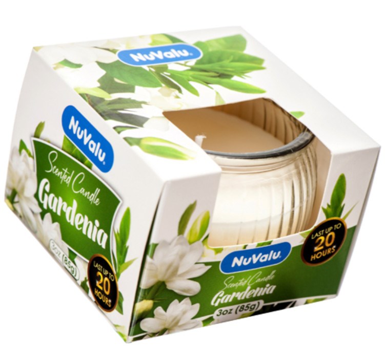 NUVALU - Glass Jar Candle Gardenia