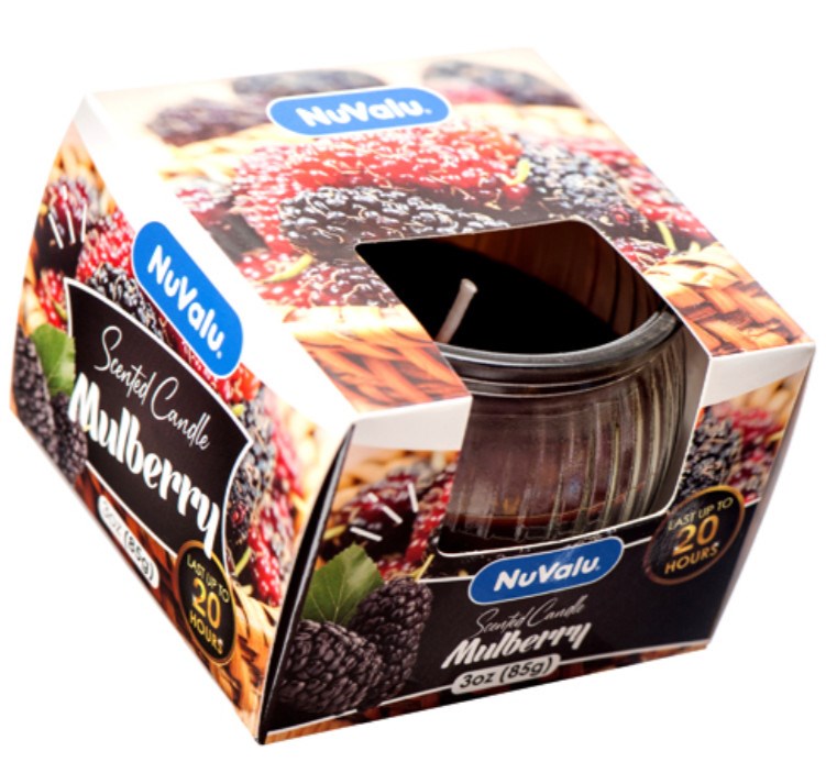NUVALU - Glass Jar Candle Mulberry