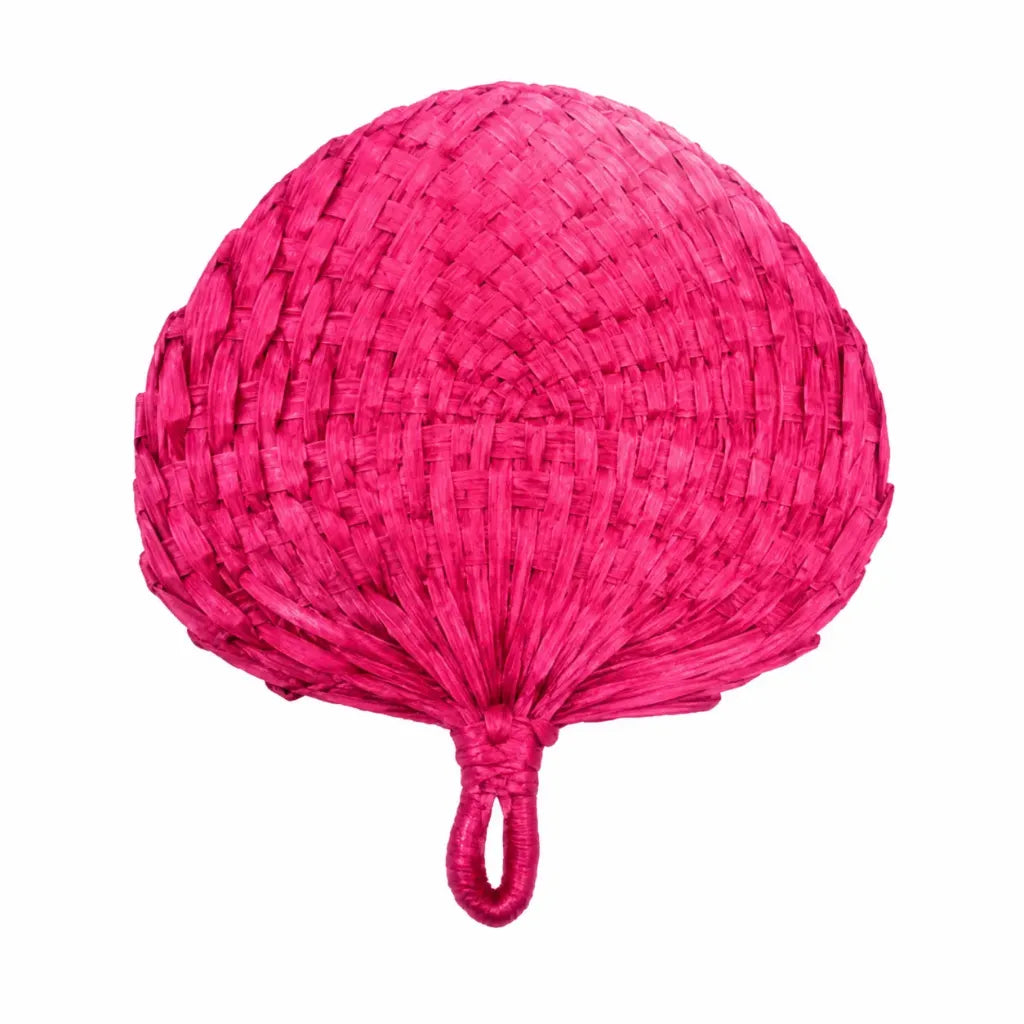 Palm Leaf Fan Coloured - Pink