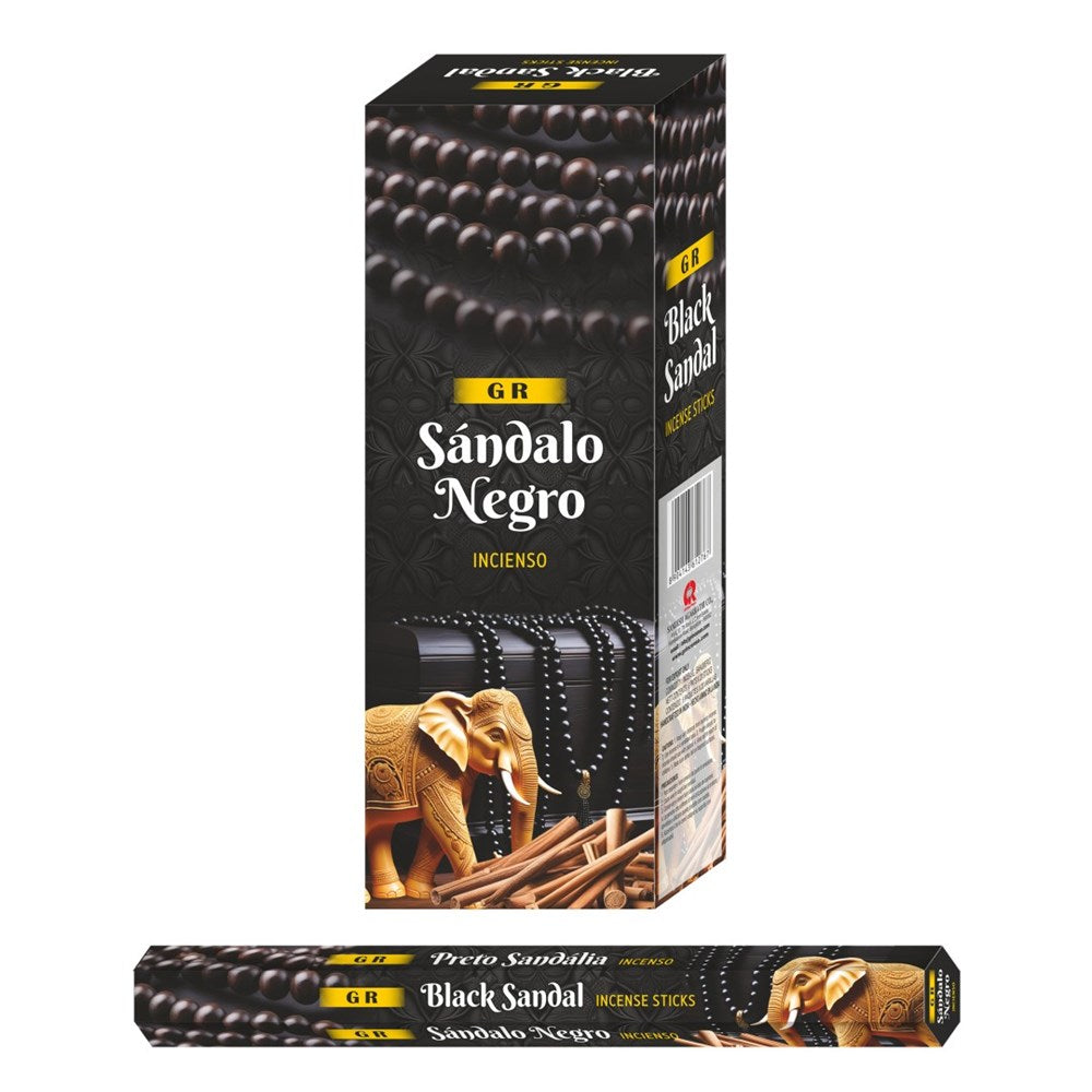 Incense Hexa - Black Sandal (20Sticks)