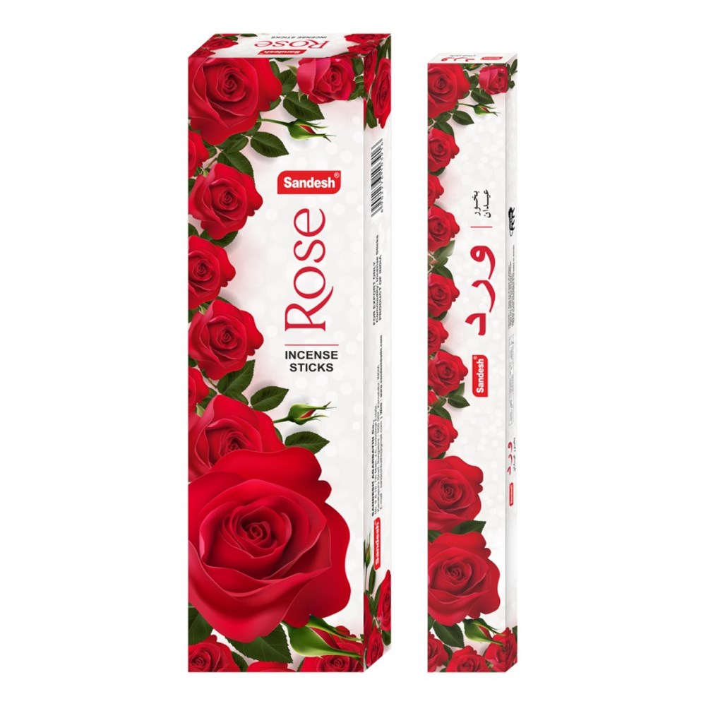 Incense Long Rectangle 42cm - Rose (10Sticks)