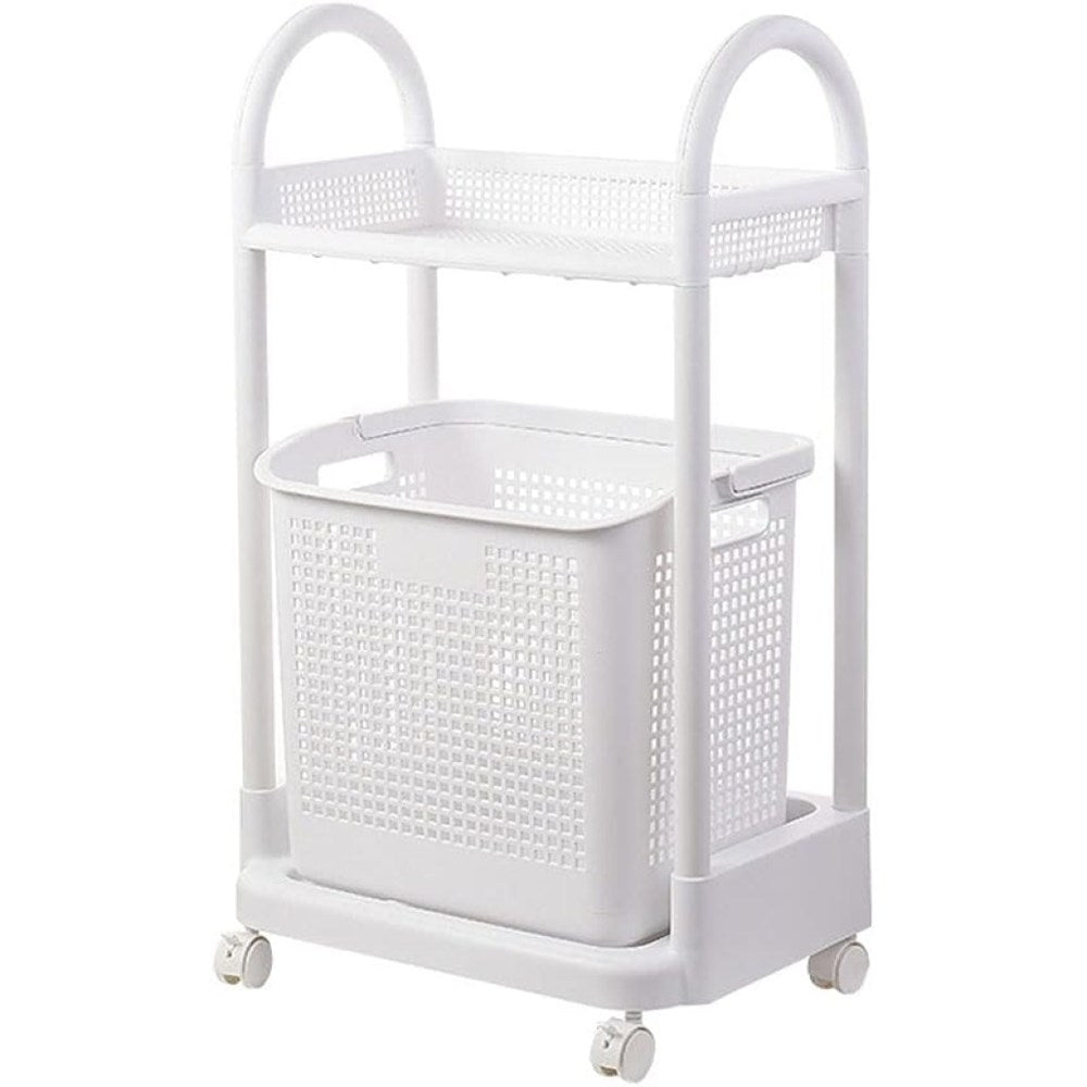 Laundry trolley with shelf & Basket