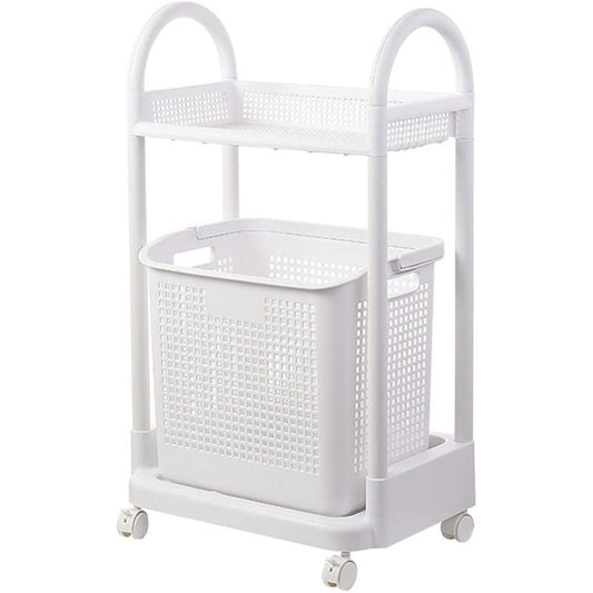 Laundry trolley with shelf & Basket
