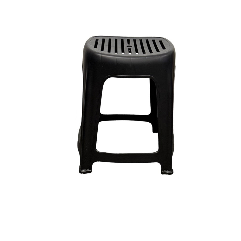Vented Stool 44cm Black