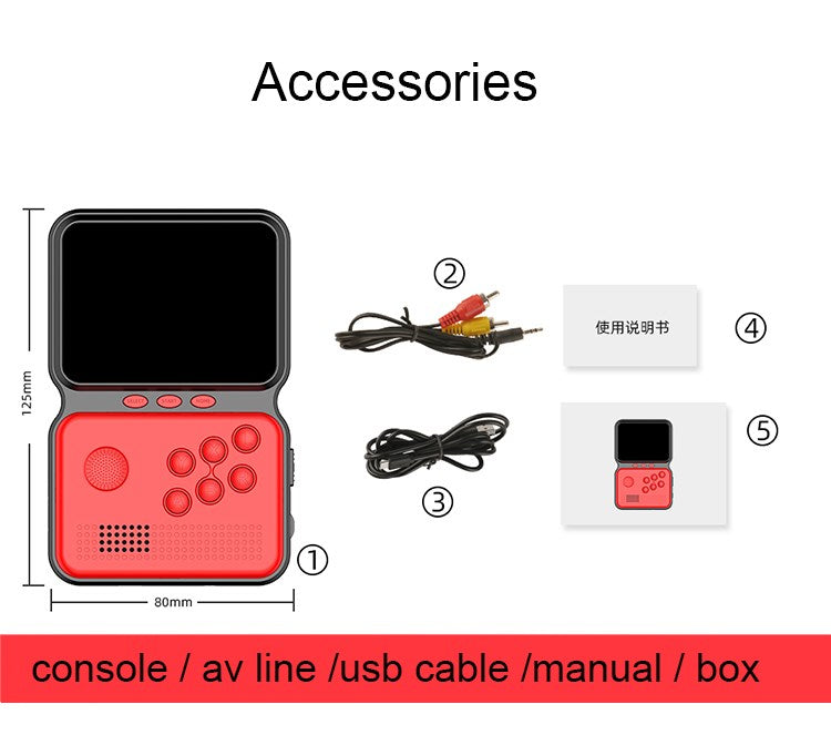 Handheld Game Console with 900 Games - Blue