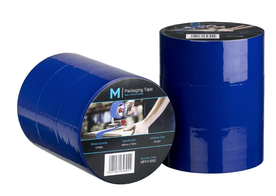Premium Acrylic Packaging Tape - Blue, 48mm x 100m x 55mu (36)