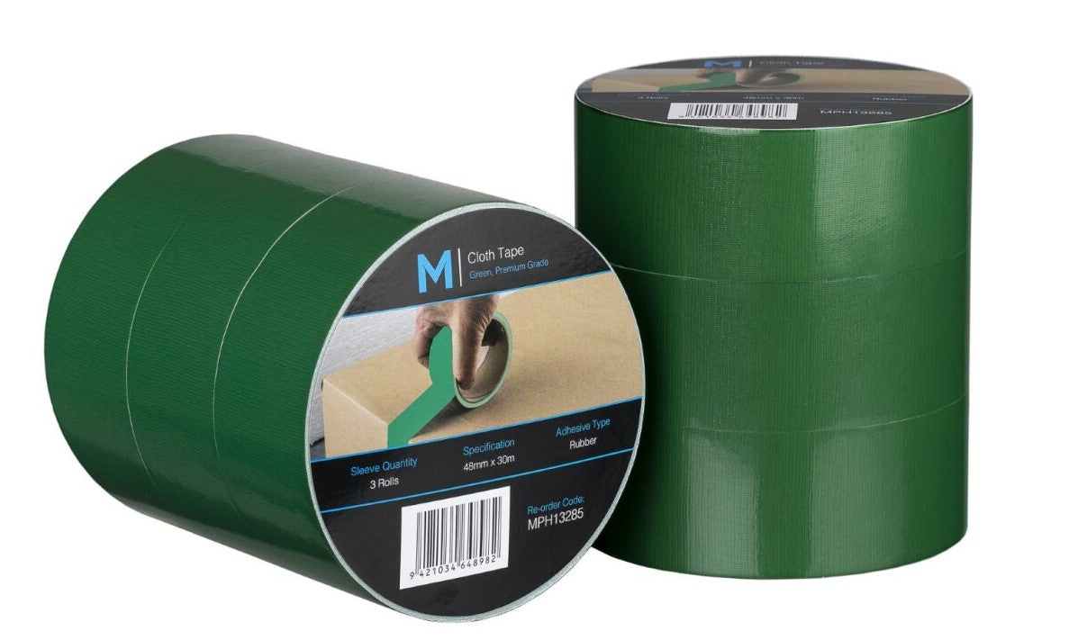 Premium Cloth Tape - Green, 48mm x 30m x 250mu (36)