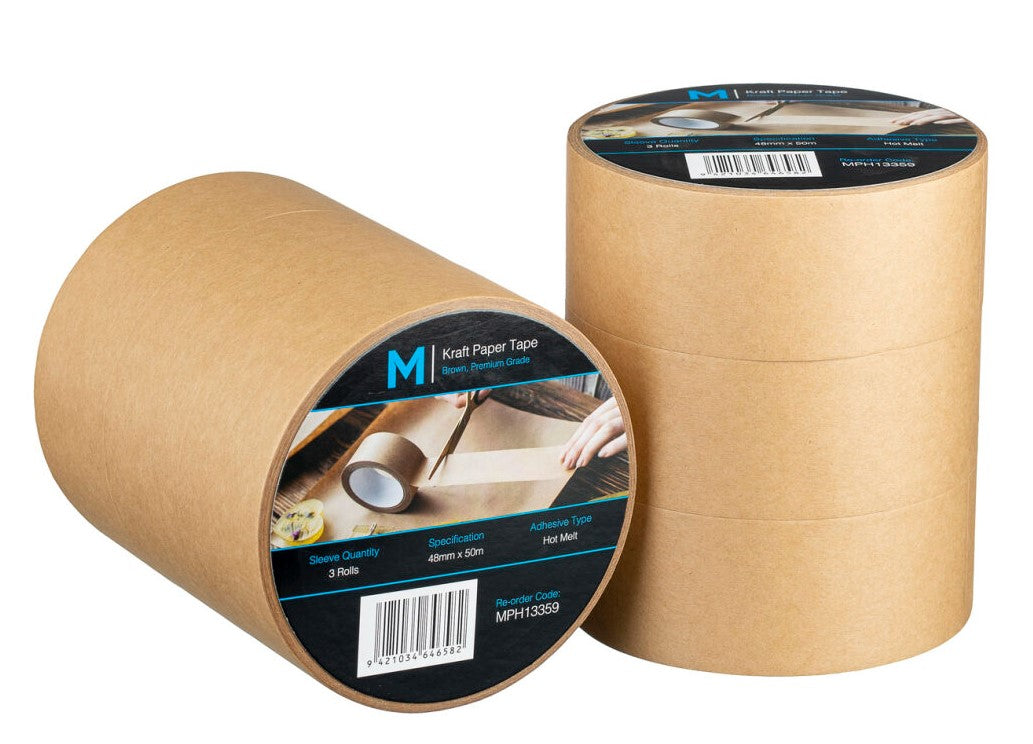 Kraft Paper Packaging Tape - Tan, 48mm x 50m x 125mu (36)