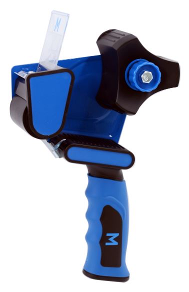 Pistol Grip Magnet Tape Dispenser - Blue/Black, 76mm Core / 48mm Wide (1)