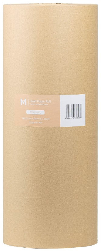 Kraft Paper Roll - Brown, 600mm x 250m, 80gsm (1)