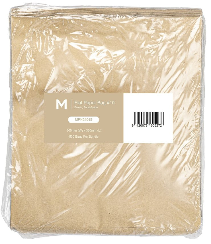 Paper Bag #10 - Brown, 305mm x 360mm, 50gsm (500)