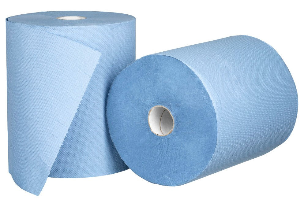 Roll Feed Paper Towel - Blue, 210mm x 100m, 3 Ply, 69gsm, FSC Mix® (6)