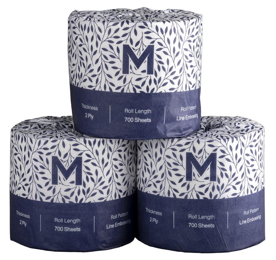 Wrapped Toilet Tissue Boxed - White, 2 Ply, 700 Sheets, FSC Mix® (48)