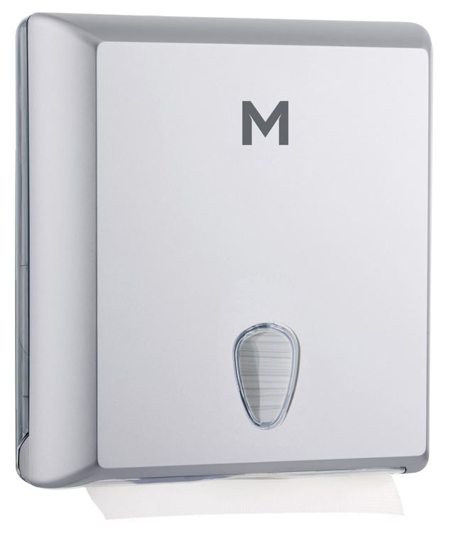 Regular Slimfold Dispenser - Silver, 450 Sheet Capacity (1)