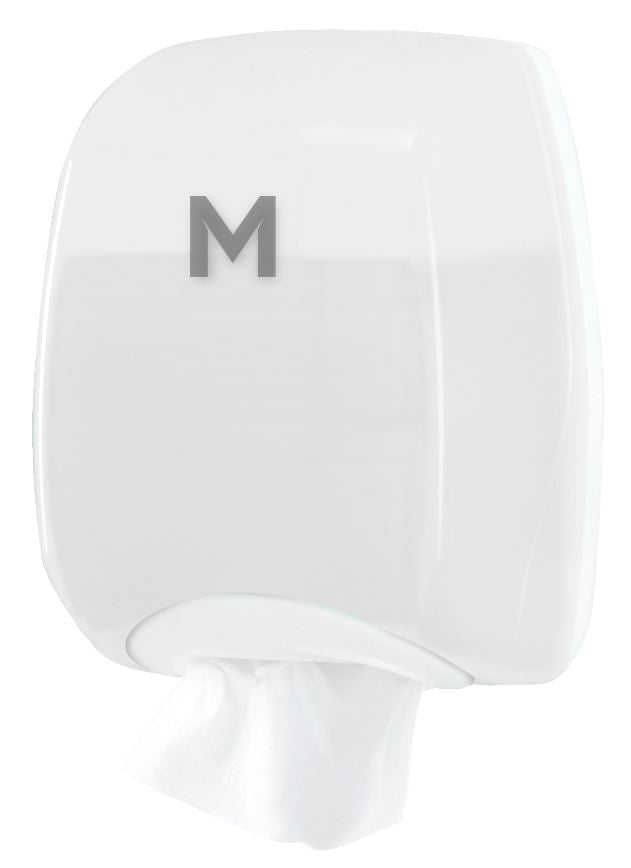 Eco Interleave Tissue Dispenser - White, 400 Sheet Capacity (1)